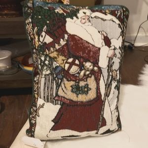 Vintage Santa Claus Decorative Tapestry Pillow